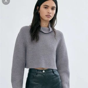 Aritzia Wilfred Women's Grey Montpellier Turtleneck Sweater • Medium
